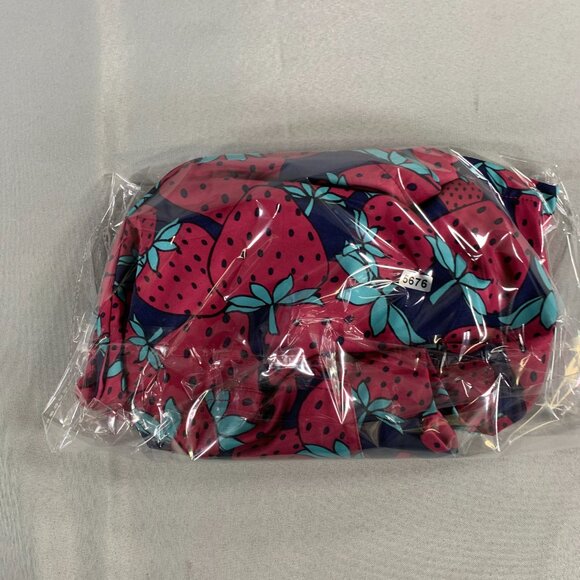 Sovereign Code Swim Trunks L 34β Red Strawberry Print Mesh Lined Drawstring Shor - Picture 9 of 9